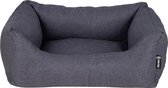 District 70 CLASSIC Box Bed - Comfortabele Hondenmand met afneembare & wasbare hoes - in 4 kleuren en  S/M/L/XL - Kleur: Charcoal Grey, Maat: Small - 60 x 44 cm
