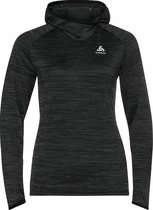 Odlo Hoody midlayer Run Easy Warm ZWART - Maat S