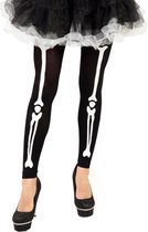 Halloween - Zwarte legging skelet met botten