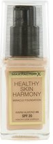 Max Factor Healthy Skin Harmony Foundation - 45 Warm Almond (met security sticker)