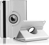 Apple iPad 9.7 (2017) en Apple iPad 9.7 (2018) Zilver 360 graden draaibaar hoes - Book Case Tablethoes