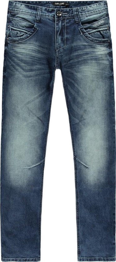 Cars Jeans Heren BLACKSTAR Tapered Fit Stone Albany Wash - Maat 33/34