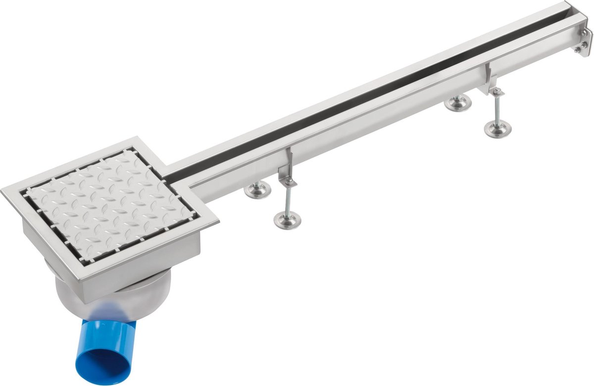 Berg van den sleuf douchegoot 100x5cm met put 22x22cm