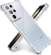 Hoesje Armor Back Cover Transparant Geschikt voor Samsung Galaxy S21 Ultra