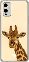 6F hoesje - geschikt voor OnePlus 9 -  Transparant TPU Case - Giraffe #ffffff