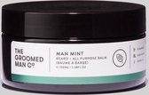 The Groomed Man Co. Man Mint Beard Balm - Premium Baard Balsem - Beschermt/Verzorgt - tegen Jeukende en Droge huid - Geur Mint/Sandelhout - 100ML