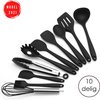 Keukengerei set - 10-delig - Anti-aanbak - Kookgerei set - BBQ accessoires - Grijs