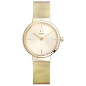 Obaku Denmark Dameshorloge - V153LX GGMG - Goudkleurige kast  - Goudkleurige mesh band - Ø26mm