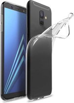 Samsung A6 hoesje transparant - Flexibel Jelly cover Samsung Galaxy A6 hoesje - Transparant