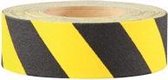 Anti slip tape, voor gestructureerde oppervlakken 50 mm Geel, zwart