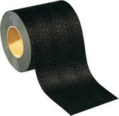 Anti slip tape, voor gestructureerde oppervlakken 150 mm Zwart