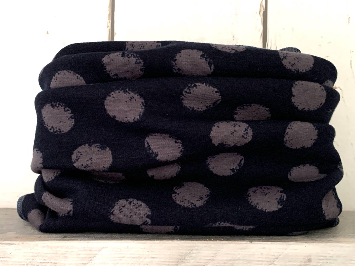 MixG | Colsjaal Winter | Donkerblauw met stippen| Jongen en Meisje