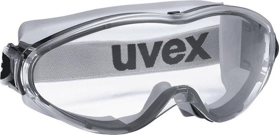Uvex ruimzichtbril ultrasonic 9302-285 grijs/zwart montuur heldere PC lens  UV 2-1.2... | bol.com