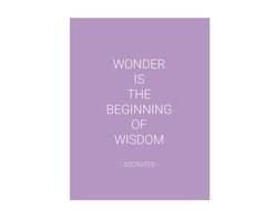 HappyBook - Week - Zonder Datum - Planner - Softcover - Lila - Quote Socrates - Weekplanner - Agenda - Werk - Studie - Elastiek - Business Planner - Zakelijke planner - Zakelijke doelen - Business Doelen - Doelen behalen - Structuur - Efficiënt -