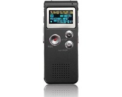 Soundlogic Premium Voicerecorder - Geluidsrecorder - Tot 8 GB geheugen - Zwart