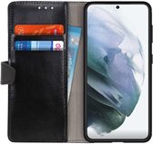 Hoesje Portemonnee Book Case Zwart Geschikt voor Samsung Galaxy S21