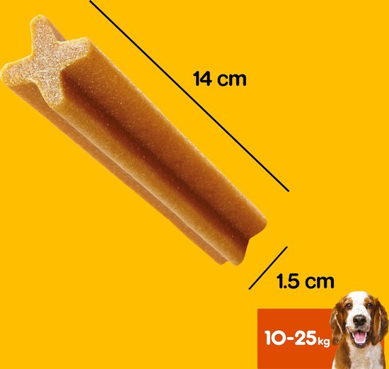 Pedigree Dentastix Kauwstaven - Gebitsverzorgende Hondensnacks - Medium - 56 stuks - Pedigree