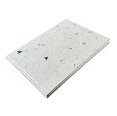Gastenboek 18x25cm. handgeschept papier met korenbloempjes