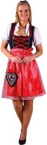 Dirndl Jana zwart-rood (mt 36)