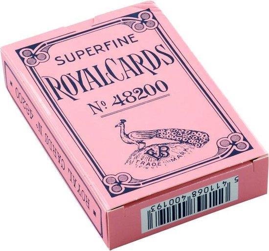Hondjes speelkaarten - 2 pakjes - 1x roze - 1x blauw - Royal cards No 48200