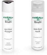 Binahi Anti-Frizz shampoo, mask en vloeistof ( kit )