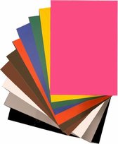 Grandes feuilles de XL Craft Card - Surprise Card - Hobby Card - Photo Card - 50x70 cm - 10 grandes feuilles colorées - Livraison gratuite