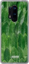OnePlus 8 Pro Hoesje Transparant TPU Case - Green Scales #ffffff