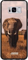 Samsung Galaxy S8 Hoesje TPU Case - Elephants #ffffff