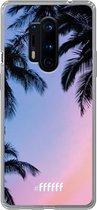 OnePlus 8 Pro Hoesje Transparant TPU Case - Sunset Palms #ffffff