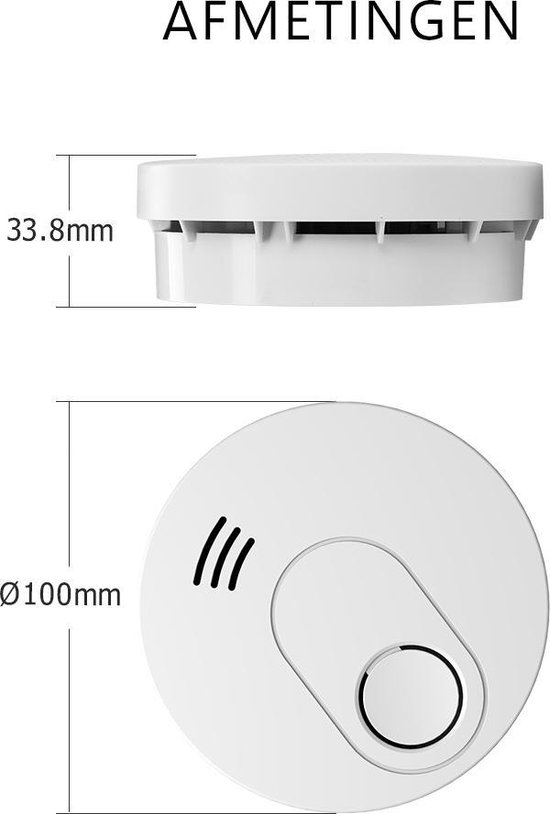 ELRO FS1805 Détecteur de fumée avec 5 ans de batterie et aimant - Conforme  à la