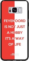 6F hoesje - geschikt voor Samsung Galaxy S8 -  Transparant TPU Case - Feyenoord - Way of life #ffffff