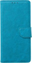 MM&A PU Lederen Wallet Book Case Hoesje voor Samsung Galaxy A41 - Portemonnee – Met Stand – Kaarthouder – Pasjes Houder – Magneet Sluiting – Bookcase – Turquoise