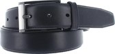 Bradbury - Stijlvolle lederen herenriem - Zwart - 100 cm