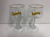 Kasteelbier glas op originele voet, 25 cl - 2 stuks | bol.com