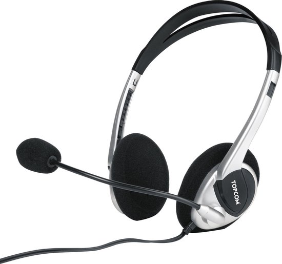 Topcom 500 Headset met microfoon en 2 oorschelpen | bol.com