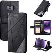 Book Case Samsung Galaxy S8+ (S8 Plus) | Hoogwaardig PU Leren Hoesje | Lederen Wallet Case | Luxe Uitstraling | Telefoonhoesje | Pasjeshouder | Portemonnee | Zwart