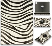 HB Hoes Geschikt voor Apple iPad Air 4 10.9 (2020) - Draaibare Tablet Case Met Print - Zebra