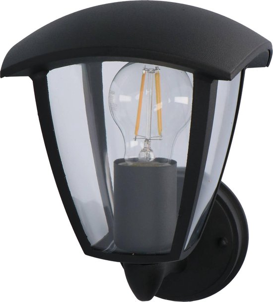 LED buitenlamp met sensor - Tuinverlichting - 1 x Klassieke Wandlamp inclusief lichtbron
