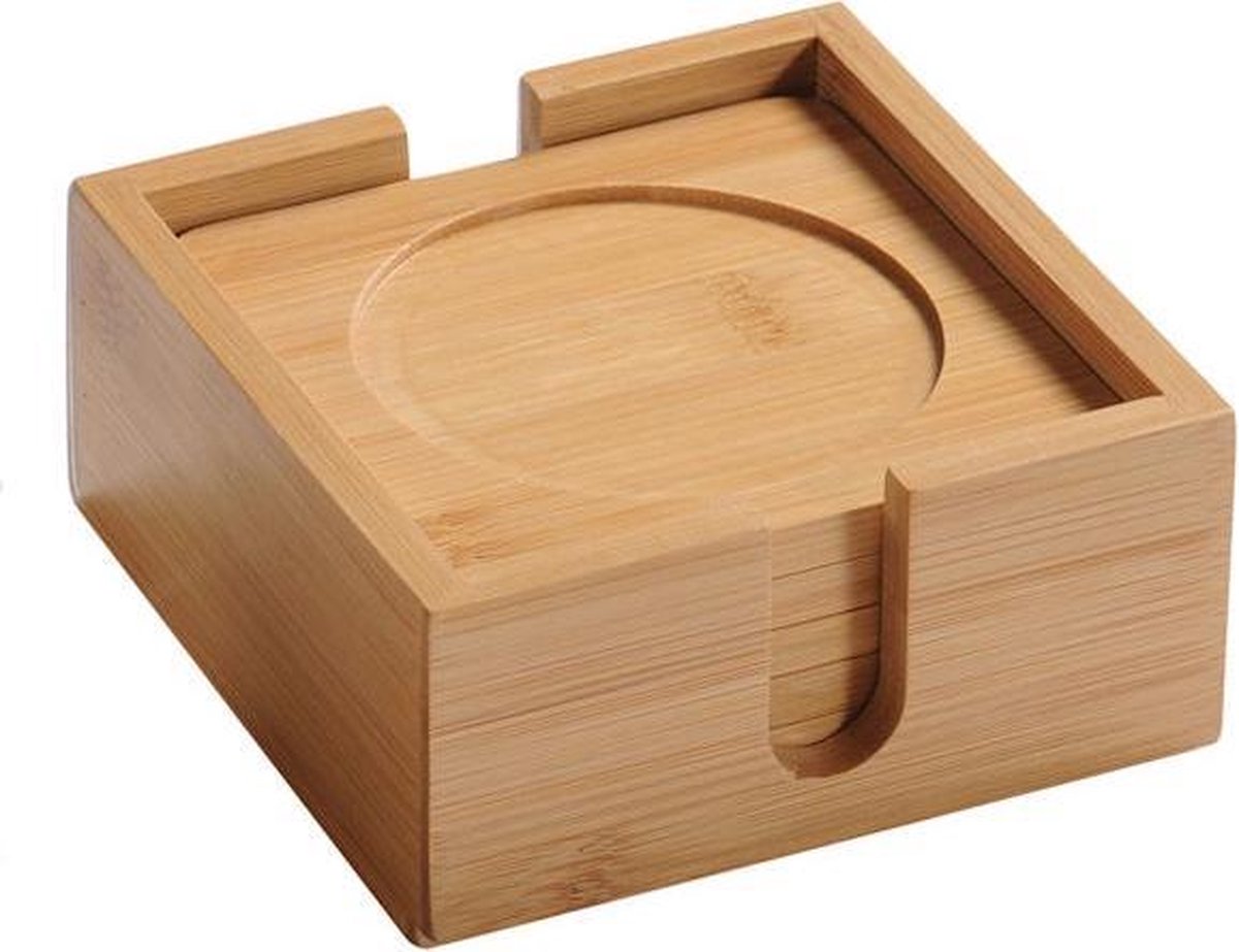 Coolty 6 stuks ronde onderzetter, PU-lederen drinkonderzetter, zwarte Coolty 6 stuks ronde onderzetter, PU-lederen drinkonderzetter, zwarte