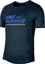 Nike Miler S/S Ff Gx Sportshirt Heren - Maat 2XL