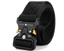 UITVERKOOP - Tactical Belt - Werkriem - Veiligheidsriem - Heup Riem - Quick Release - 125 CM - Verstelbaar - Zwart