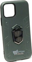 IPHONE 12 PRO MAX Hoesje - Anti-Shock met Kickstand Ring - GROEN