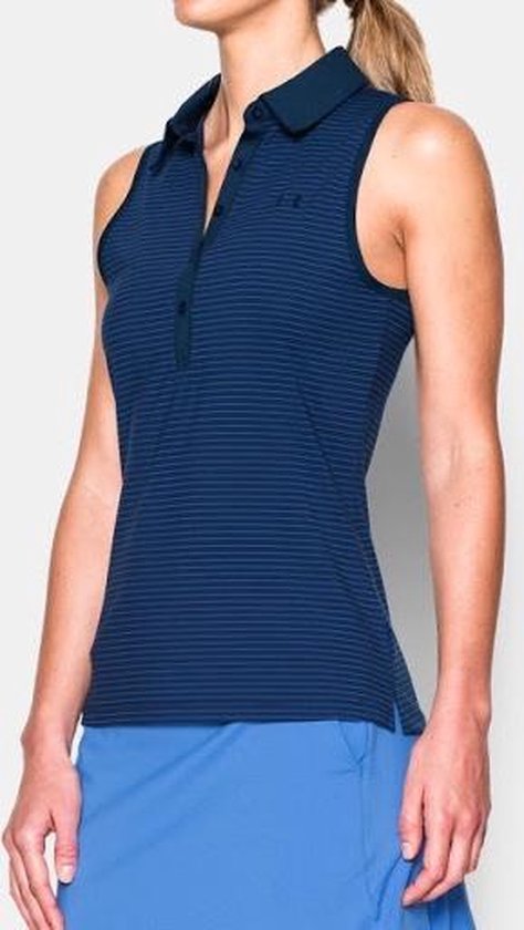 Under Armour Dames Polo Mouwloos Donkerblauw L | bol.com