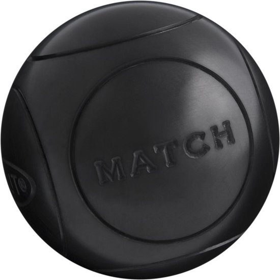 OBUT MATCH Boules De Pétanque 71mm 690gr Strie 1 - Kit 3 Boules + Jack + Sac - Acier Carbone