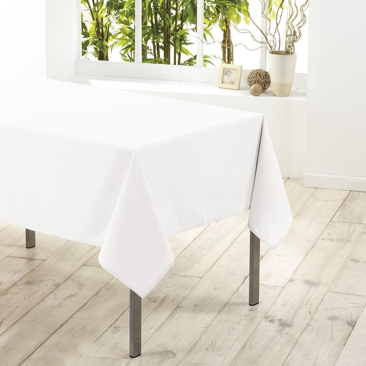 LingeDecor - Tafelkleed Wit- Tafelzeil Wit - 140x250cm