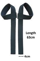 Powerlifting Straps - Deadlift straps - Polsbescherming lift straps - Lifting straps voor fitness - 2Stuks - Zwart