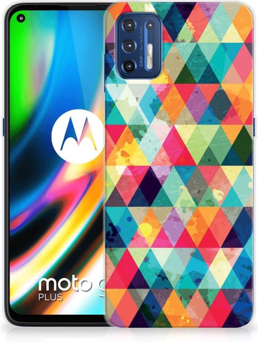 Motorola Moto G9 Plus TPU bumper Geruit