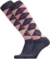 Uphillsport Paardrijsokken Diagonal Katoen Donkerblauw Mt 43-46