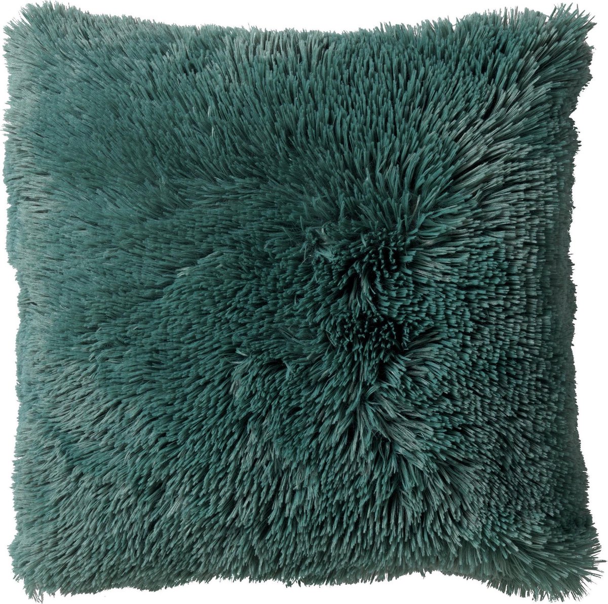 Dutch Decor FLUFFY - sierkussen 60x60 cm - superzacht - XL kussen - Sagebrush Green - groen - Inclusief binnenkussen - Luxe kussens voor woonkamer & bank Sage groen