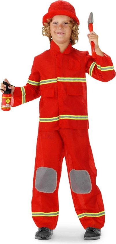 Brandweerman - Carnavalskleding - Maat 103-110 - 3-5 jaar